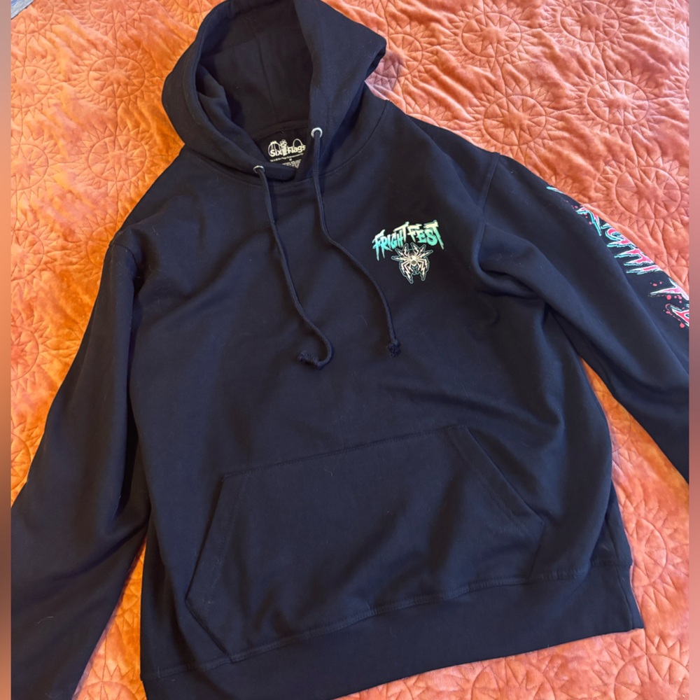 Unisex Fright Fest Hoodie with graphic on back